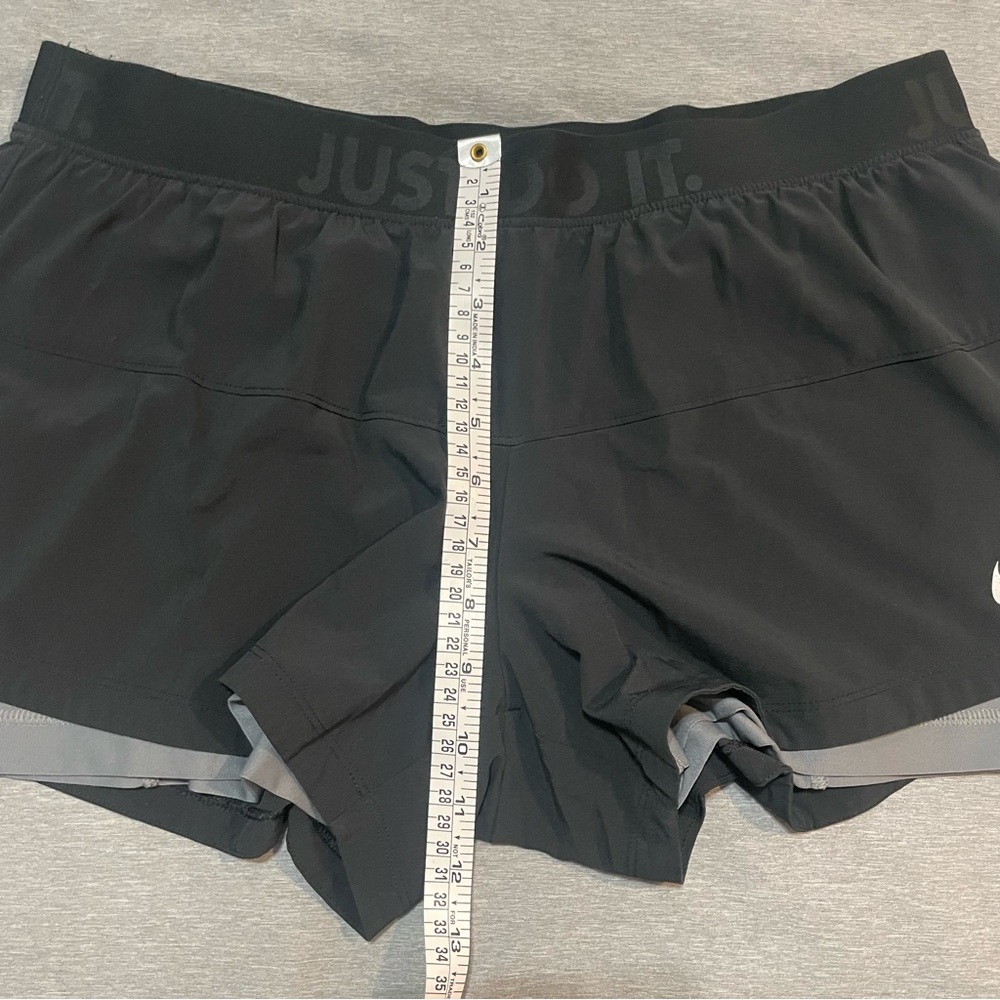 Nike Icon Woven 2-in-1 Shorts Black White Large Dri-FIT Lined Athletic - Picture 7 of 11